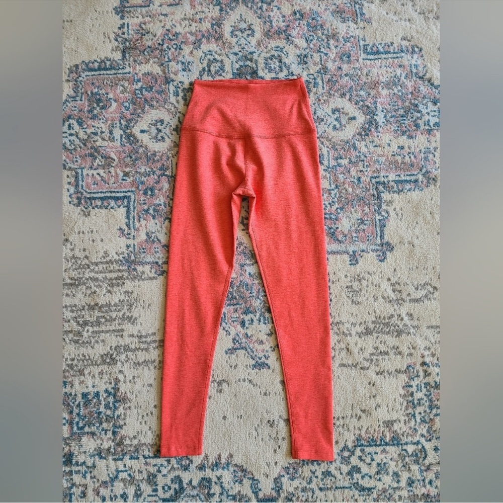 Beyond Yoga caught in the midi spacedye leggings in coral. Sold out.